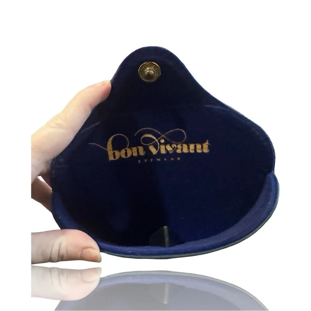 Bon Viviant Glasses Case Hard Shell Suede Interior